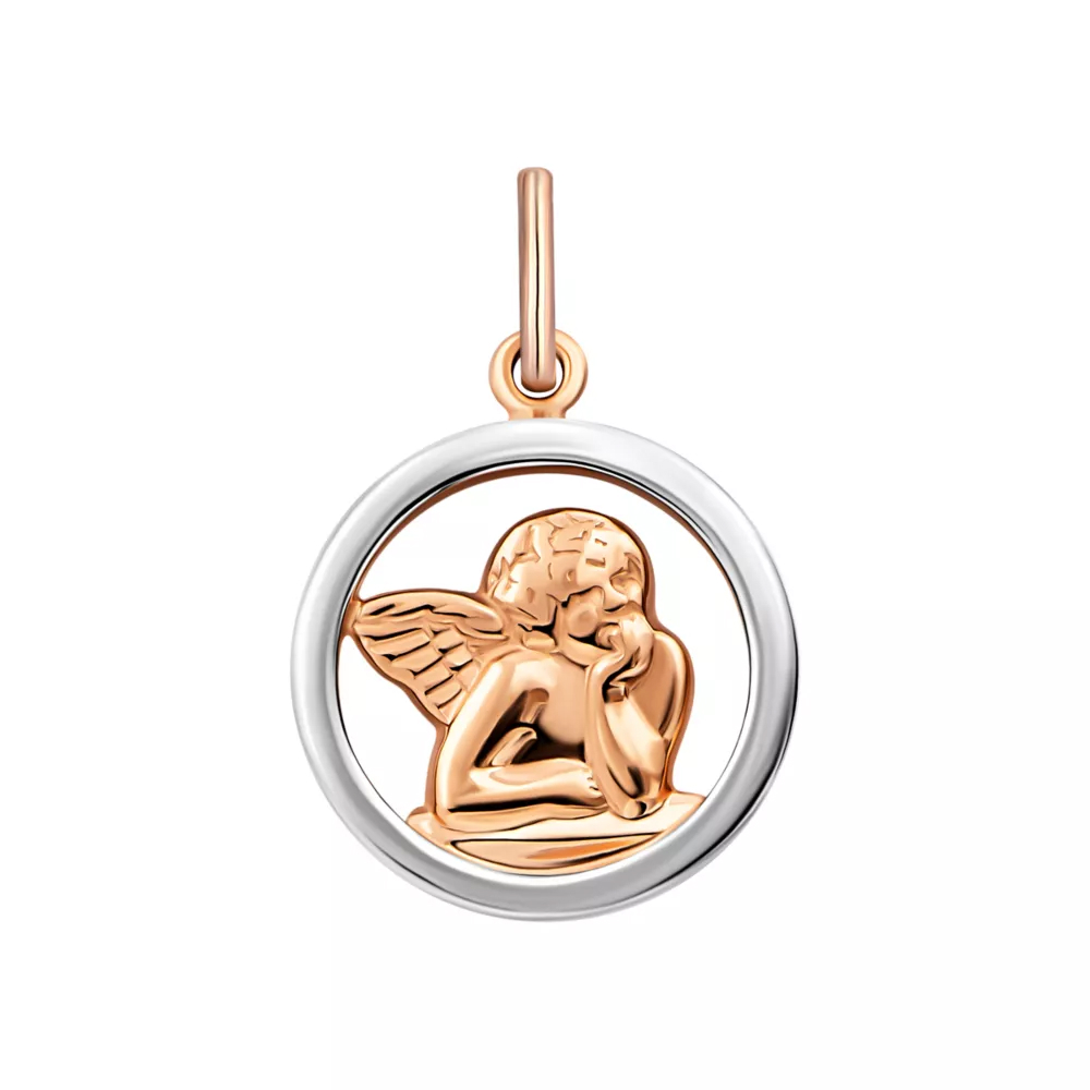 Golden pendant Angel