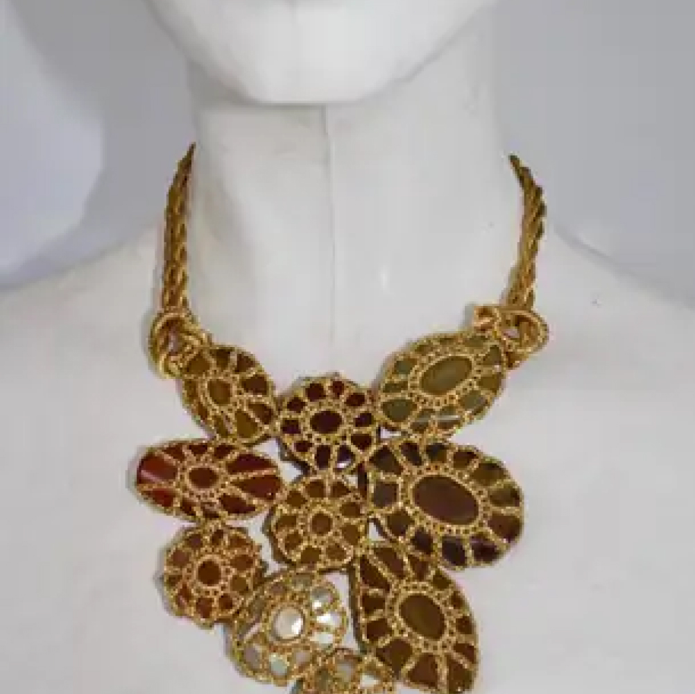 Boks&Baum Earth Tone Semi Precious Statement Necklace